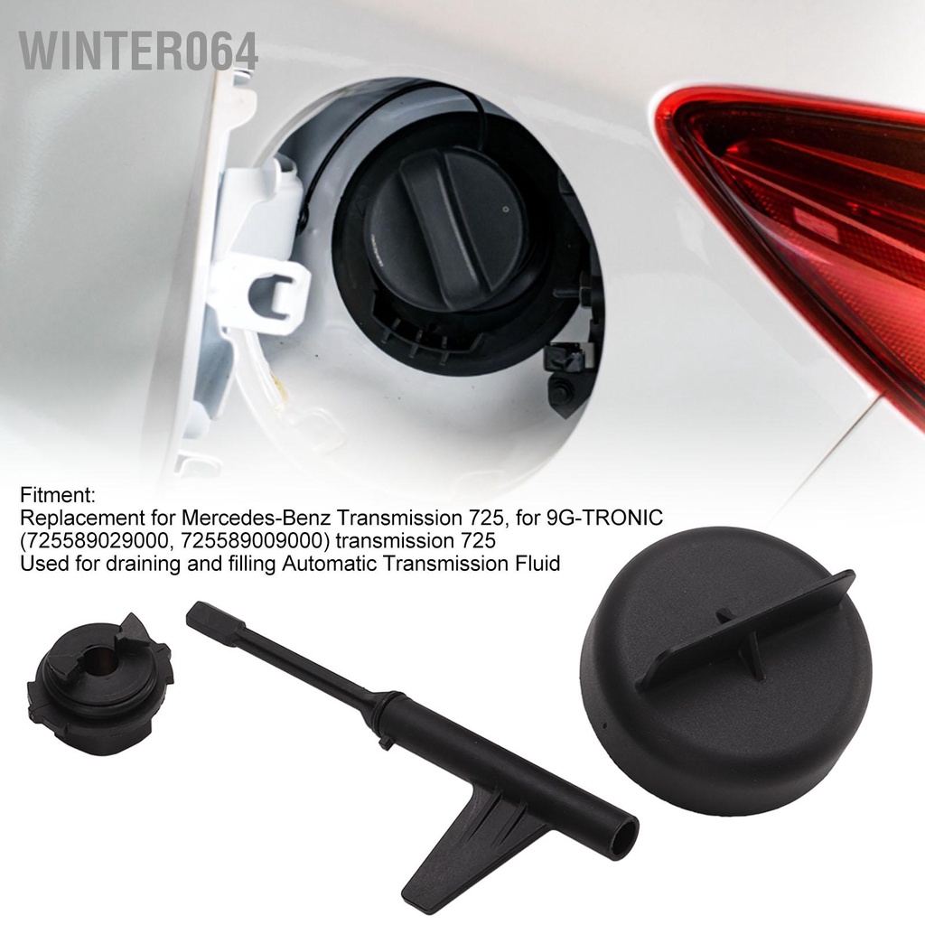 Bộ công cụ xả dầu hộp số 3 cái M12x1.5 Thay thế ABS cho Mercedes ‑ Benz 725.0 9 Speed Winter064