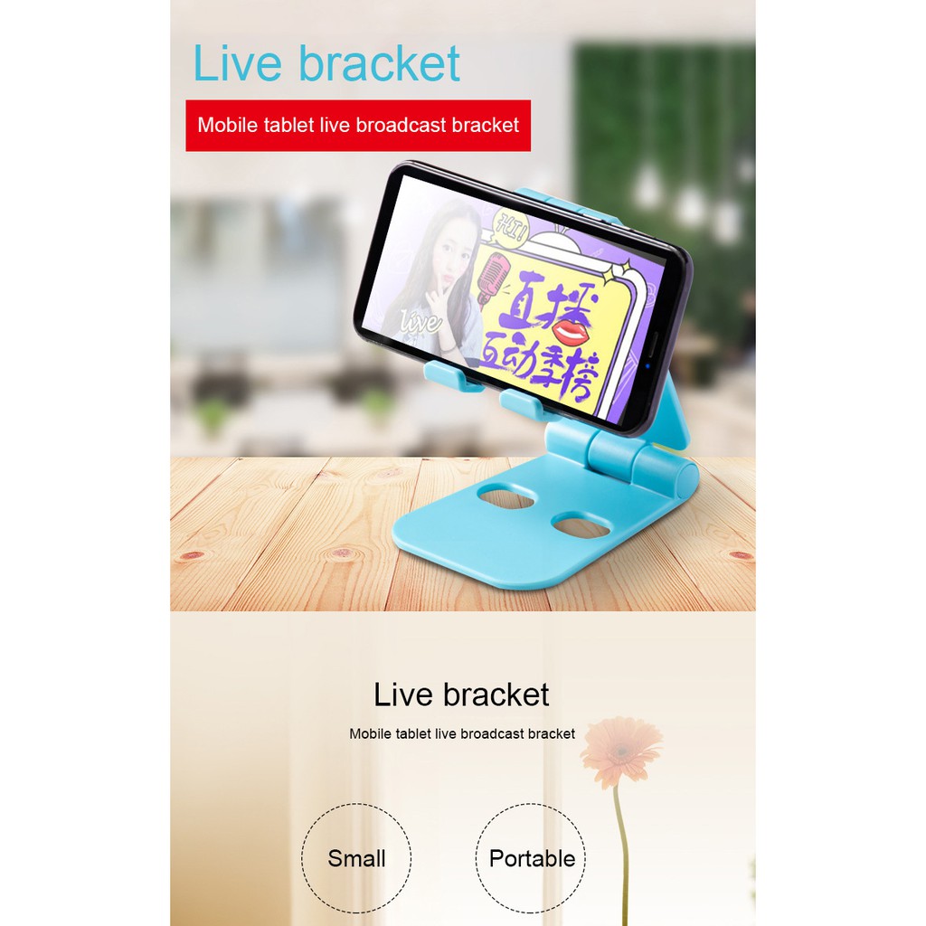 Giá đỡ điện thoại di động có thể điều chỉnh đa năng cho iPhone Huawei Xiaomi Samsung Samsung Điện thoại bằng nhựa Giá đỡ để bàn Máy tính bảng có thể gập lại để bàn
