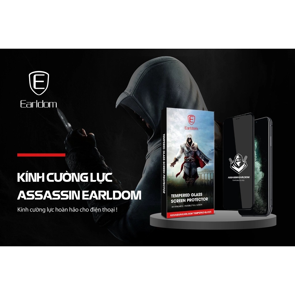 Kính cường lực Assassin dành cho iPhone X/Xs Max chính hãng