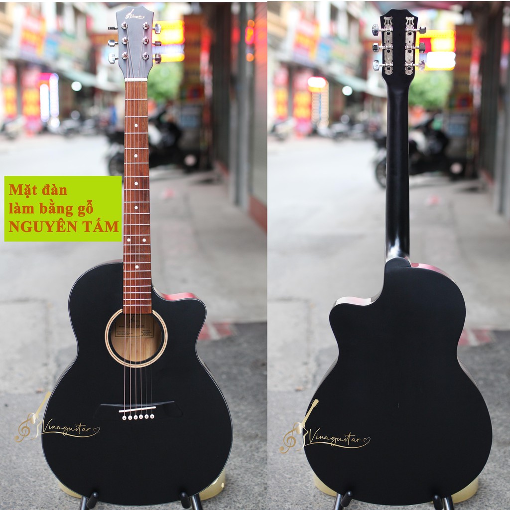 Đàn guitar acoustic classic VG-SPEM mặt gỗ thịt có ty chỉnh cần-  guitar acoustic giá rẻ chính hãng chơi lâu dài ok