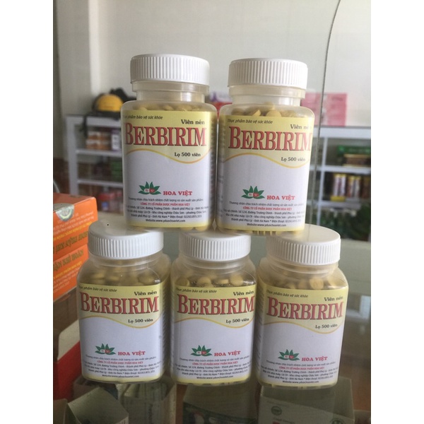 Viên uống đau bụng thảo dược Berbirim _ lọ 50 viên