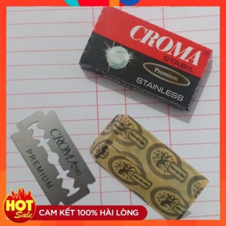 Dao tem cạo râu CROMA đức chuẩn xịn 1 hộp 10 cái ⚡️𝐌𝐢𝐞̂̃𝐧 𝐏𝐡𝐢́ 𝐒𝐡𝐢𝐩⚡️