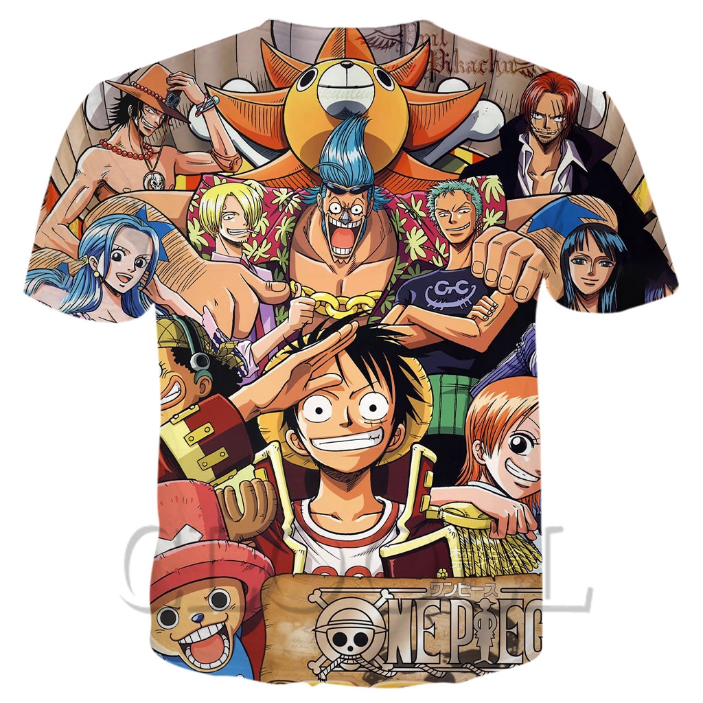 CLOOCL Fashion Japanese Anime One Piece Luffy Men T Shirt 3D Printed Casual T-shirts