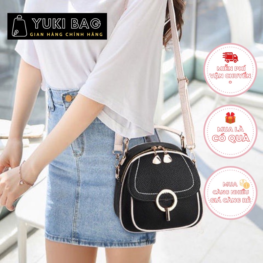 Túi xách nữ đeo chéo, đeo vai Yuki Bag,balo mini, chất da đẹp, thời trang cao cấp, sành điệu size 20cm YB240