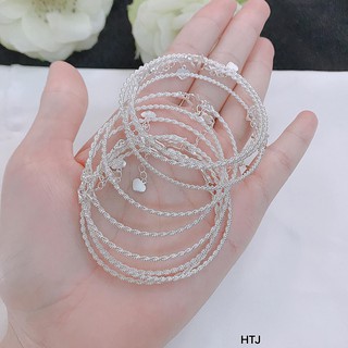 VÒNG TAY XỎ CHARM BẠC  TA-VÒNG BẠC