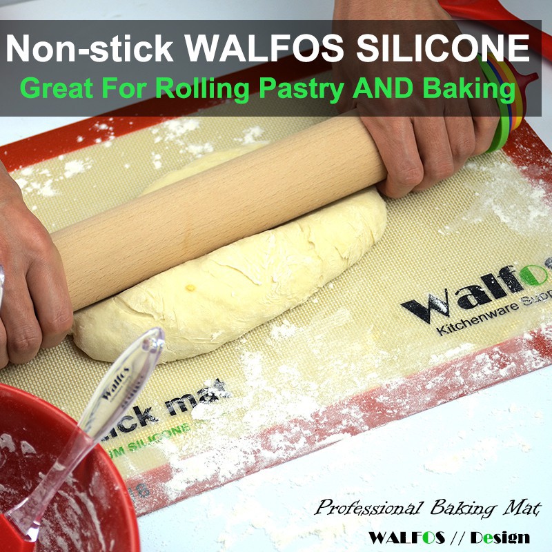 Thảm nướng silicone chống dính Walfos có bốn kích cỡ