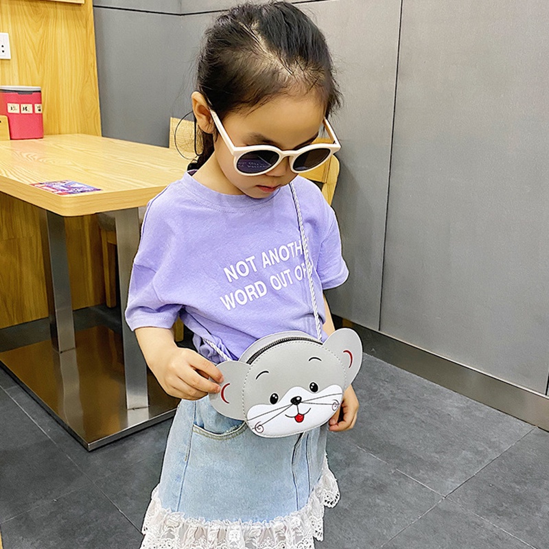 Túi Đeo Chéo Hình Động Vật Hoạt Hình Dễ Thương Cho Bé
