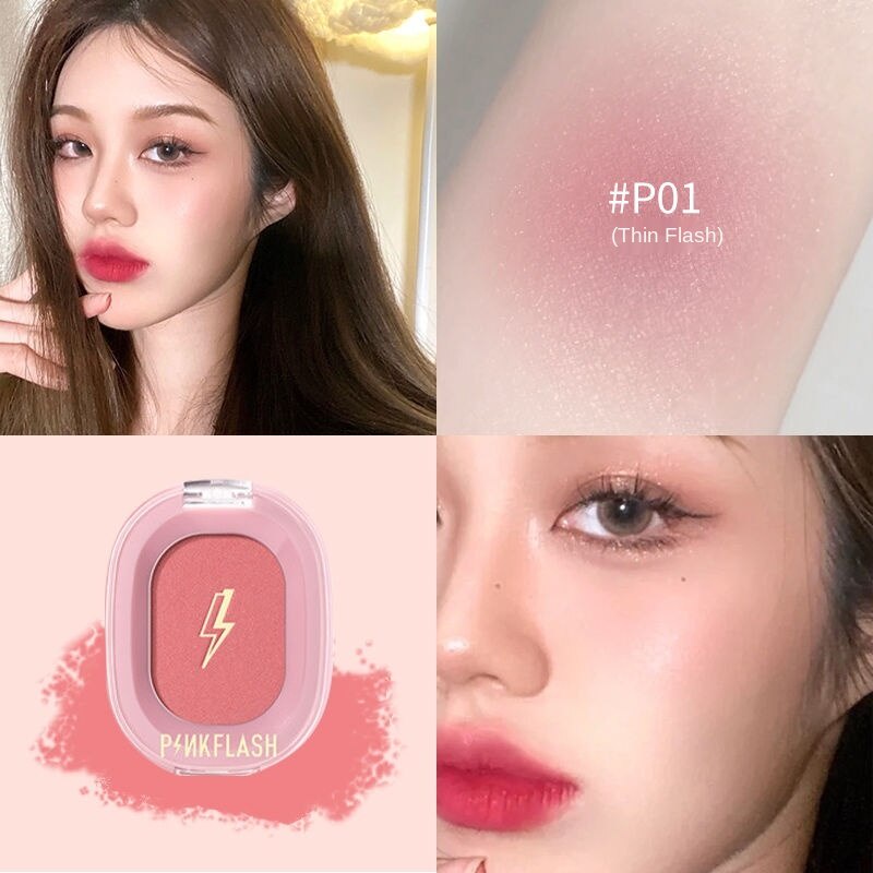 (Hàng Mới Về) Phấn Má Hồng Lâu Trôi Màu Lì Pinkflash | BigBuy360 - bigbuy360.vn