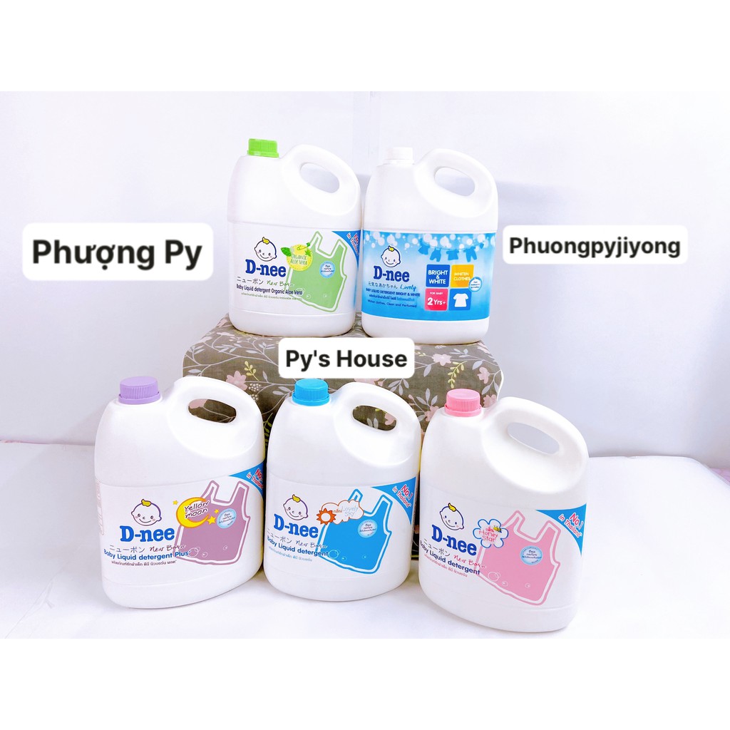 {TEM ĐẠI THỊNH} NƯỚC GIẶT XẢ 2 IN 1 DNEE THÁI LAN 3000ML Màu Trắng