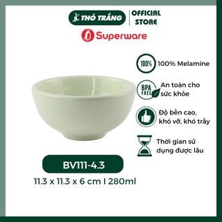 Chén nhựa Bóng Melamine màu xanh đá siêu đẹp, đa dạng mẫu mã chính hãng Superware