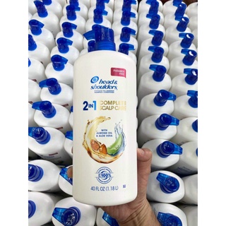 [Chính hãng] MẪU MỚI Dầu gội xả 2in1 Head & Shoulders Complete Scalp Care with almond oil & aloe vera 1.18l NỘI ĐỊA MỸ