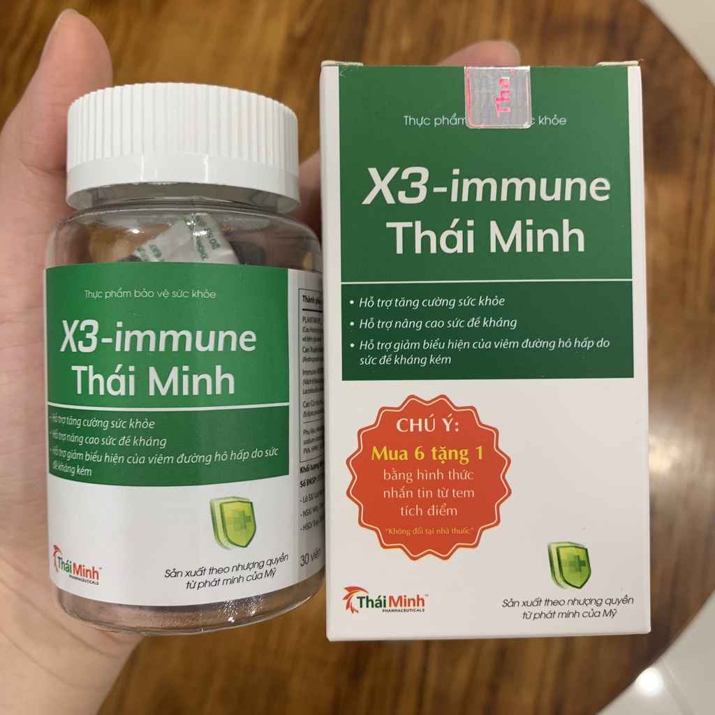 X3 - Immune Thái Minh - Lọ 30 viên