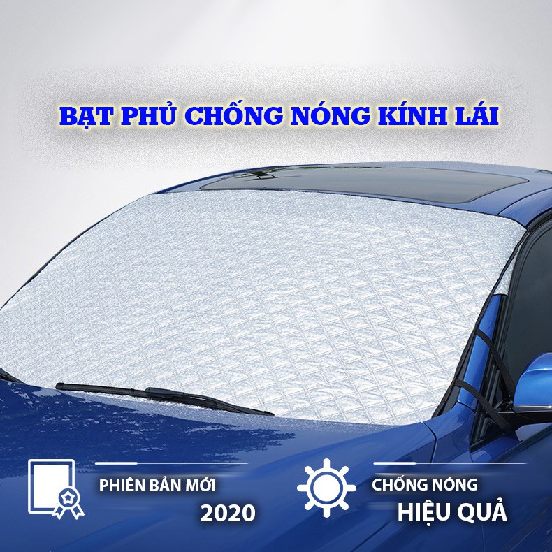 Bạt Che Nắng Kính Lái Ô Tô Xe Hơi 4 Lớp Tráng Bạc Chống Nóng Loại 1 (phiên bản mới 2020)