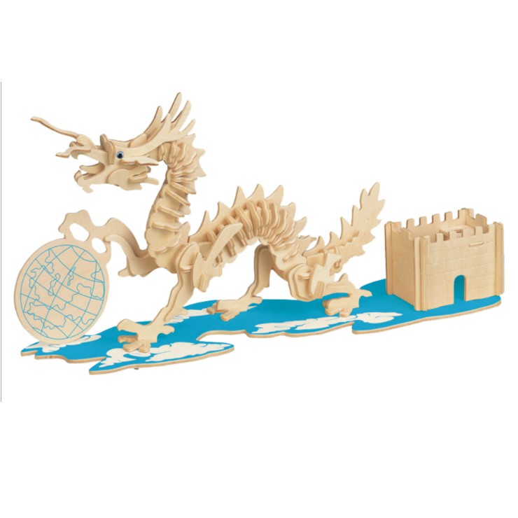 Đồ chơi lắp ráp gỗ 3D Mô hình Dragon Pen- Container