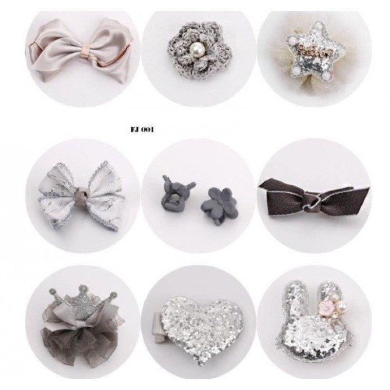 Set 10 Kẹp Tóc Xinh Xắn Cho Bé Gái