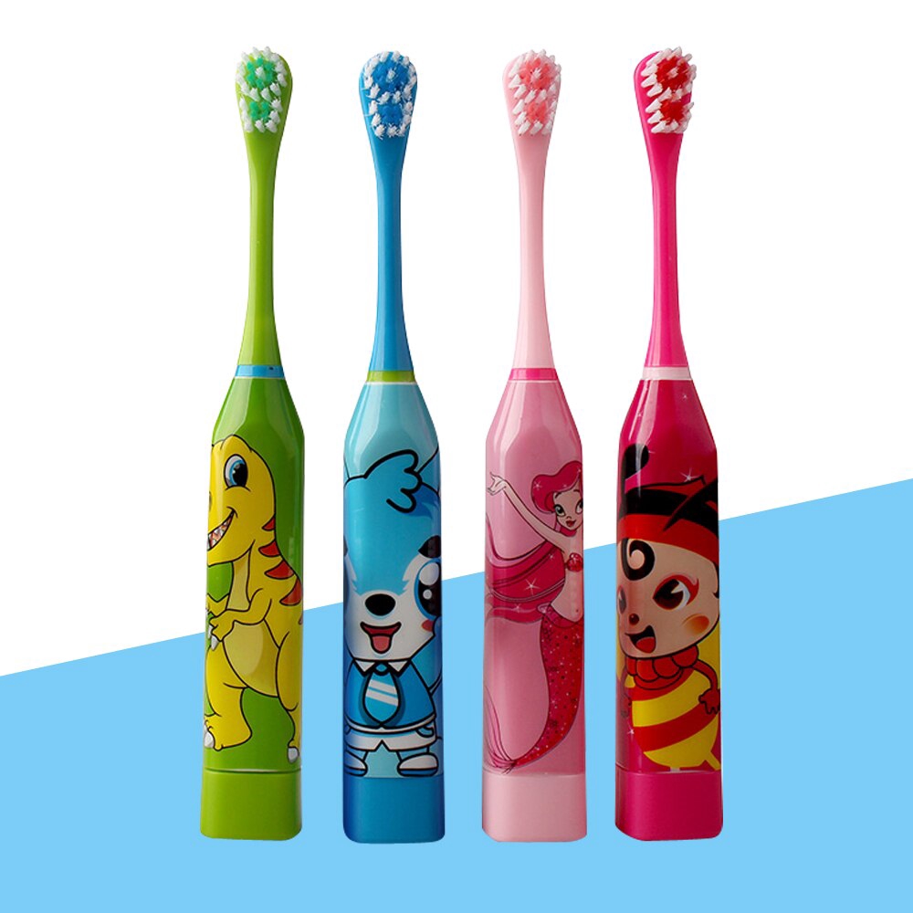 Bàn chải đánh răng điện họa tiết hoạt hình cho bé