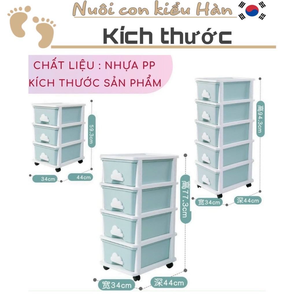 Tủ kệ mây phong cách Hàn Quốc *ship siêu rẻ* 3-4-5 tầng