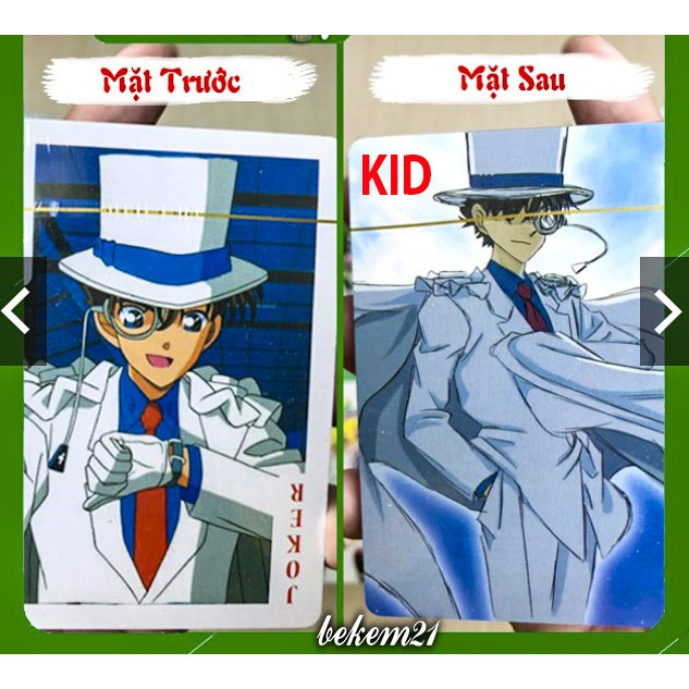 Bộ bài Tây Siêu Đạo Chích KID  , bộ Tú 54 lá in hình anime manga dễ thương siêu độc đáo