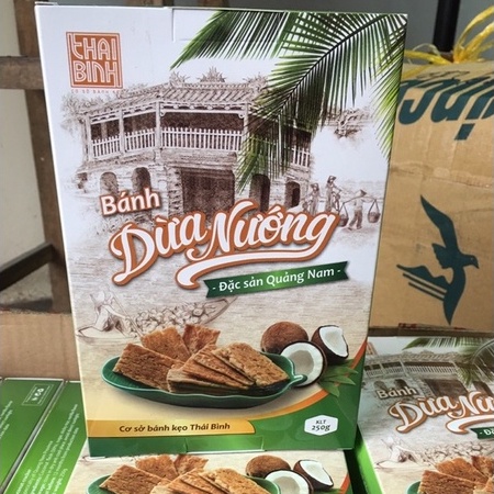 Bánh dừa nướng Quảng Nam hộp 250g Loại Ngon Xuất Khẩu