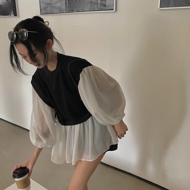 ÁO PEPLUM PHỐI GILE