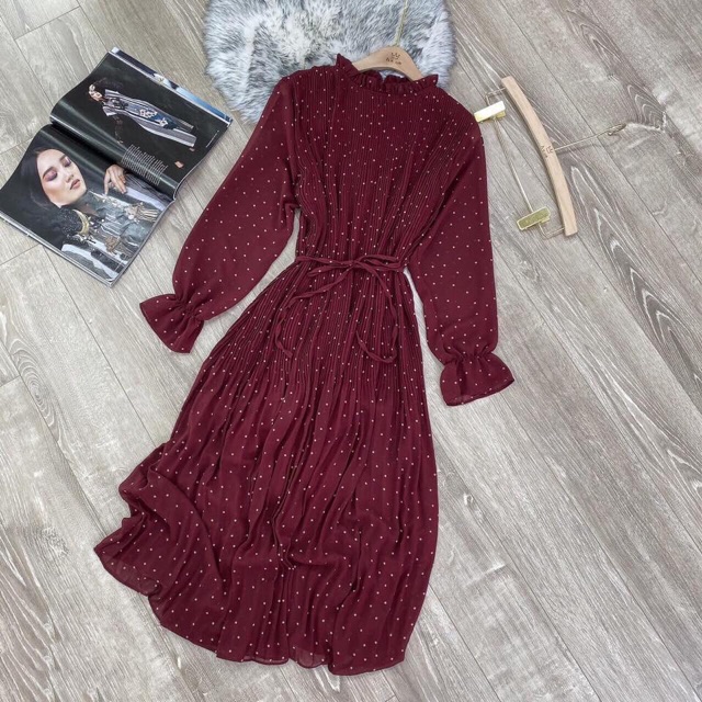 Váy bầu suông dáng dài chất voan 40-70kg Kèm video