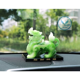 Kỳ lân đá xanh phong thủy may mắn