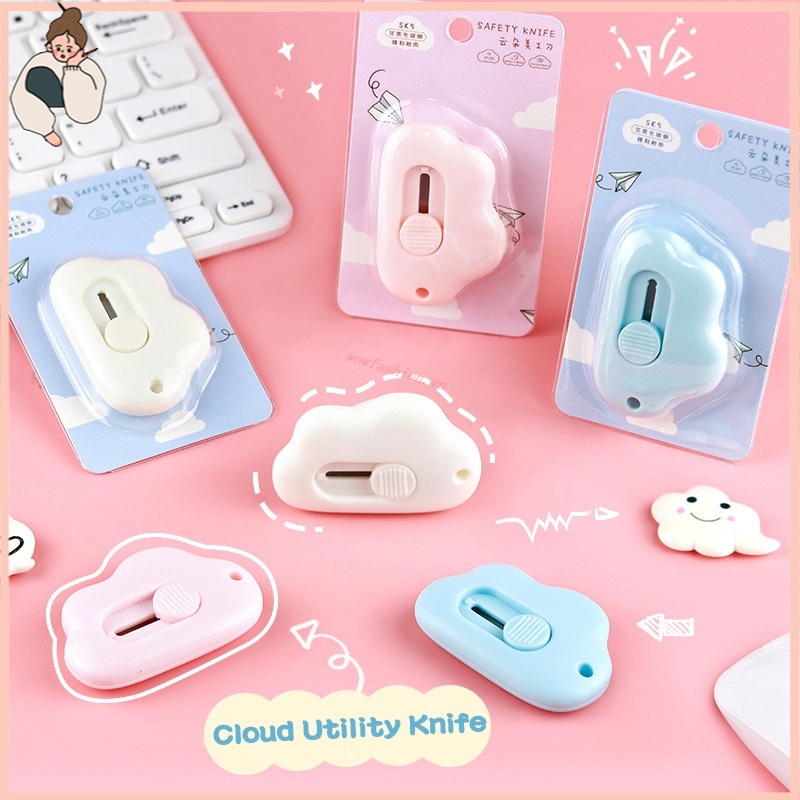 INS Cloud Shape Utility Knife Portable Paper Cutter Stationery Knife