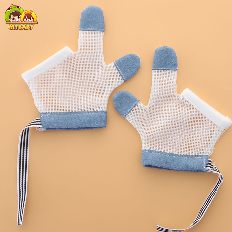 Găng Tay Cai Mút Tay An Toàn Cho Bé, Chất liệu thoáng khí, Hiệu Quả, Bao gồm 2 chiếc