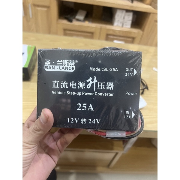CHUYỂN ĐIỆN DC 12V LÊN DC 24V 25A (tăng áp 12v lên 24v)