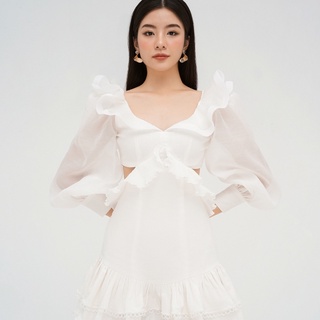 Đầm dự tiệc stella cổ tiên bồng bềnh - plumbum