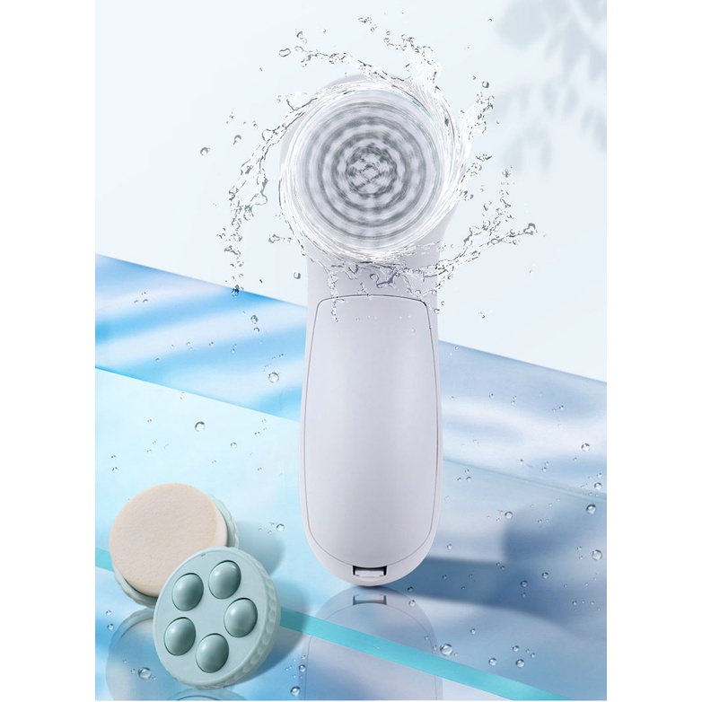 Máy Rửa Mặt Rung 5 Đầu Thay Thế Loại Bỏ Vi Khuẩn, Bụi Bẩn Có Hại B0210