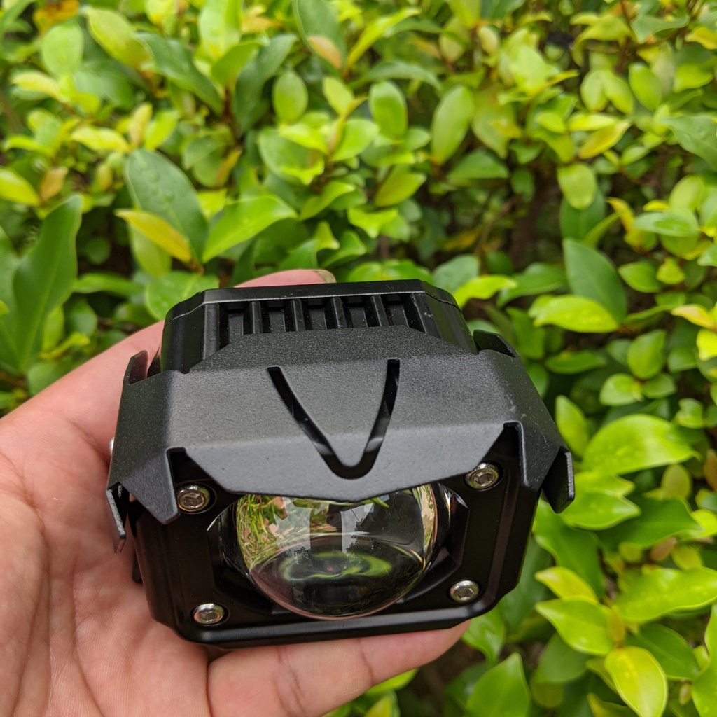 Đèn trợ sáng xe máy ô tô F22X Pro 80W siêu sáng cốt vàng pha trắng 2 chế độ cho khách víp