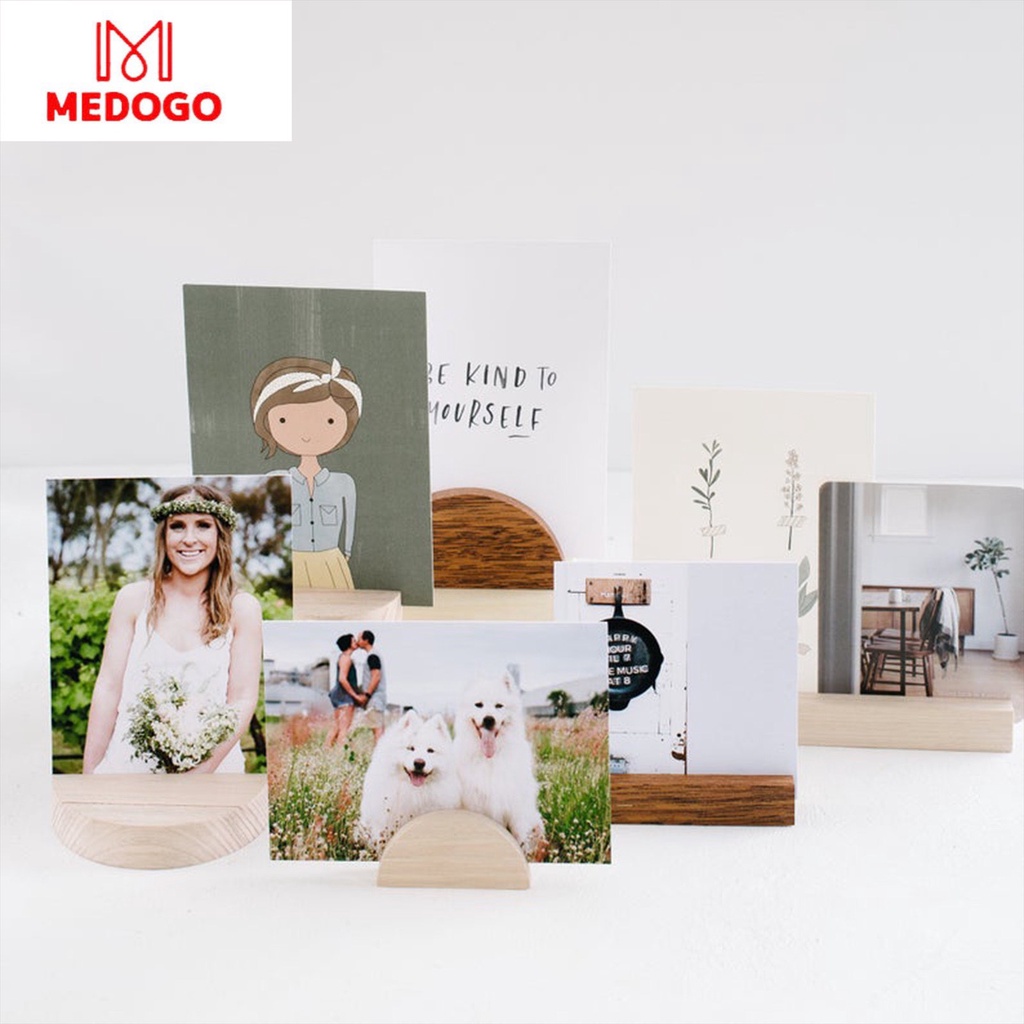 Kệ gỗ MEDOGO để tranh ảnh, trang sức phụ kiện, chân đế gỗ để ảnh lưu niệm