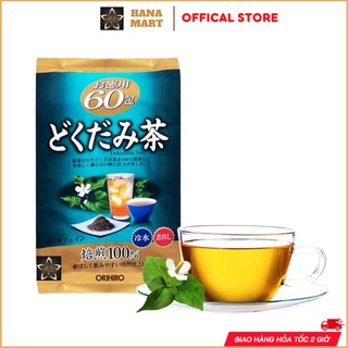 Trà diếp cá Orihiro Dokudami 60 túi lọc Nhật Bản mẫu mới