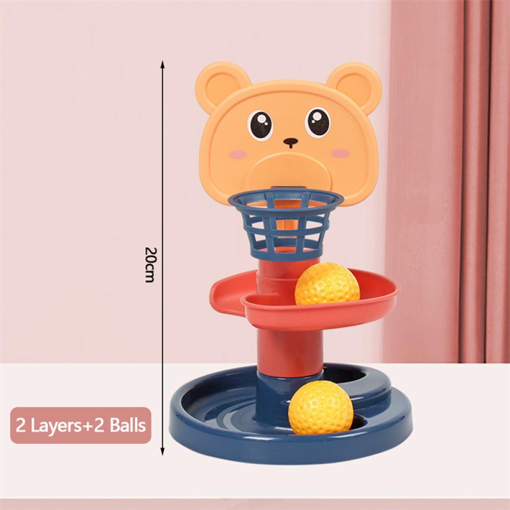Bộ Đồ Chơi Tháp Bóng Lăn Đường Ray Vui Nhộn Giáo Dục Sớm Cho Bé 0-3 Tuổi C8J7