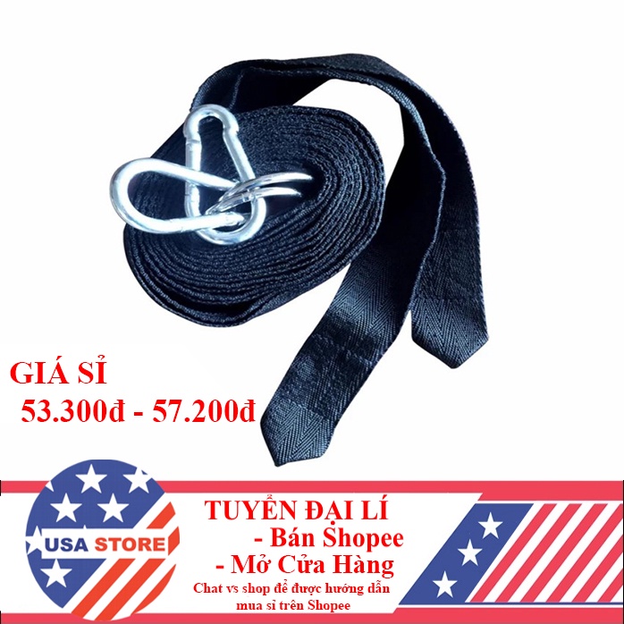Kit Dây Mắc Võng Đa Năng Du Lịch - Mọi Địa Hình T43 - Dài 3 Mét