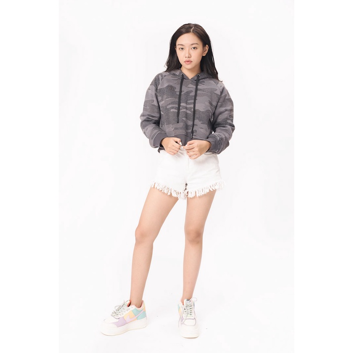 Áo Hoodie Nỉ Mũ Nữ BOO Dáng Croptop Màu Sắc Basic Phong Cách Thời Trang Cá Tính | BigBuy360 - bigbuy360.vn