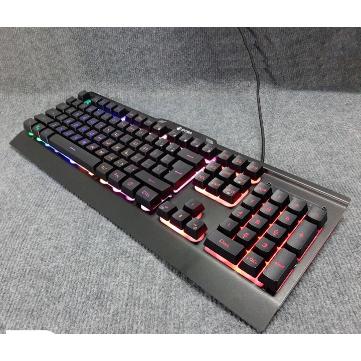 Bàn phím gaming E-Dra EK701,Dareu LK145 led RGB hàng cũ chính hãng - Dây dài chống nhiễu cổng USB_Game Led