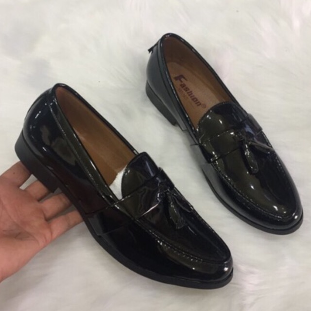 giày lười da bóng trơn nam (38-43)