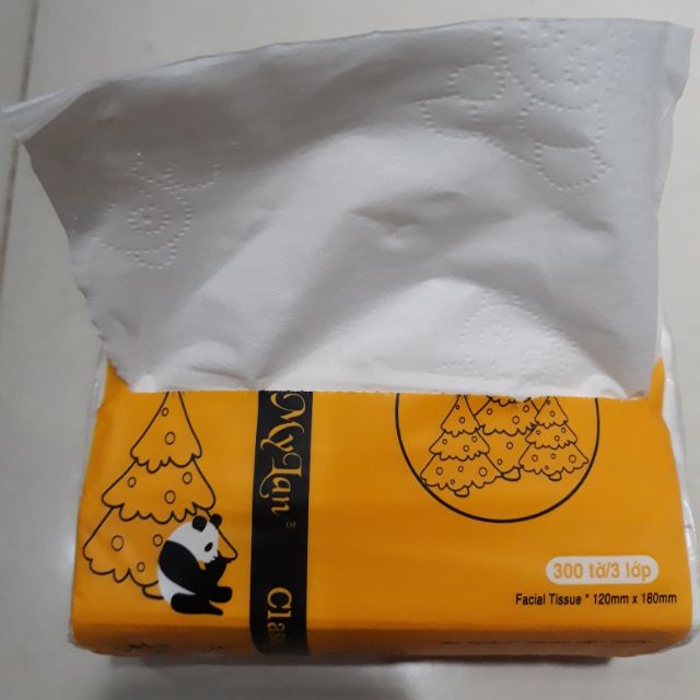 Giấy Rút Gấu My Lan Chính Hãng New mix 3 màu tặng 1 khăn ướt mni