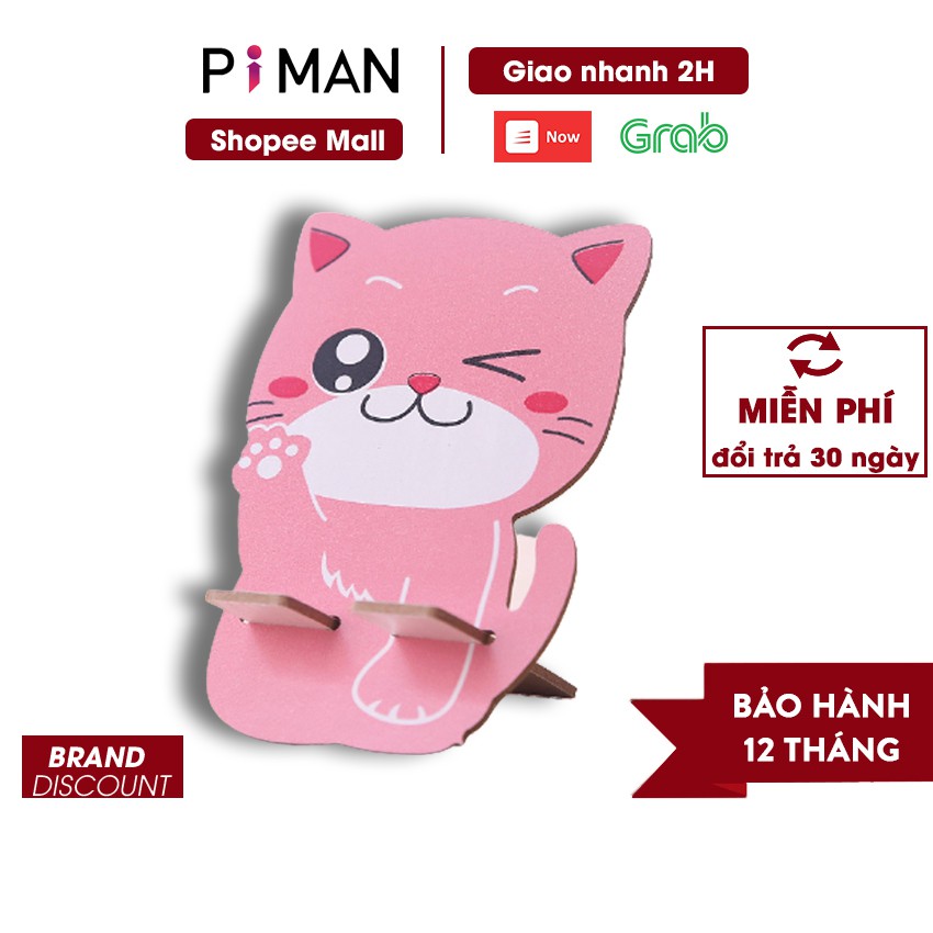 Giá đỡ điện thoại hình mèo may mắn hàng loại 1 PK08 Piman | BigBuy360 - bigbuy360.vn
