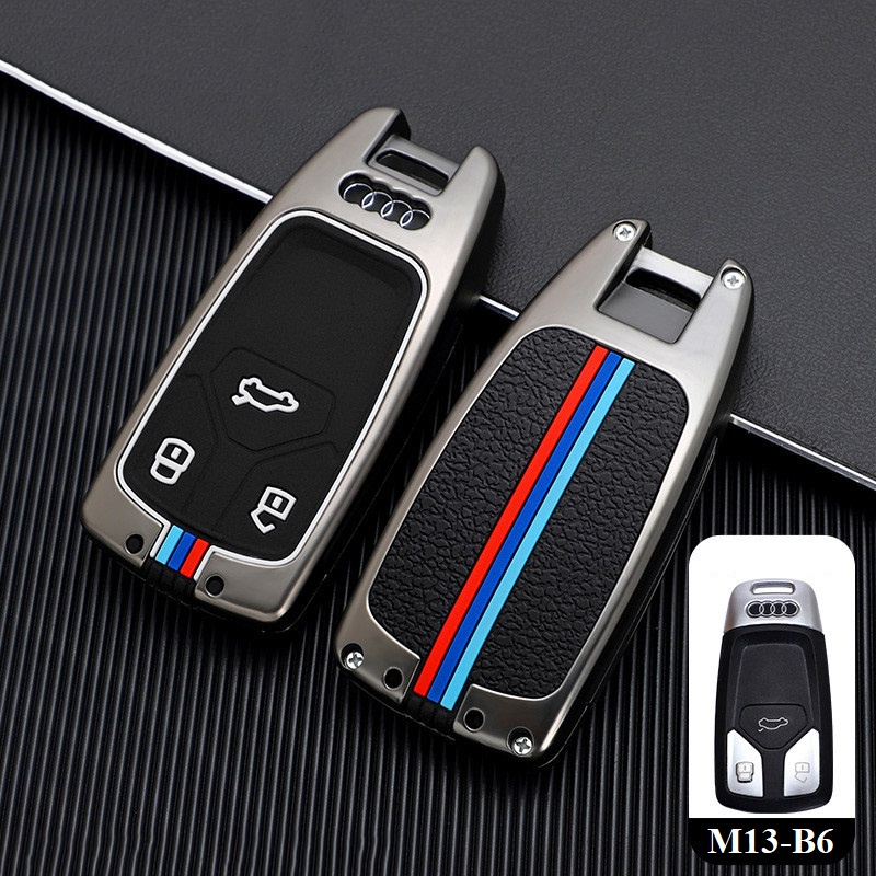 Vỏ ốp khoá xe hơi - Bọc chìa smartkey ô tô Audi Q7, A6, A4