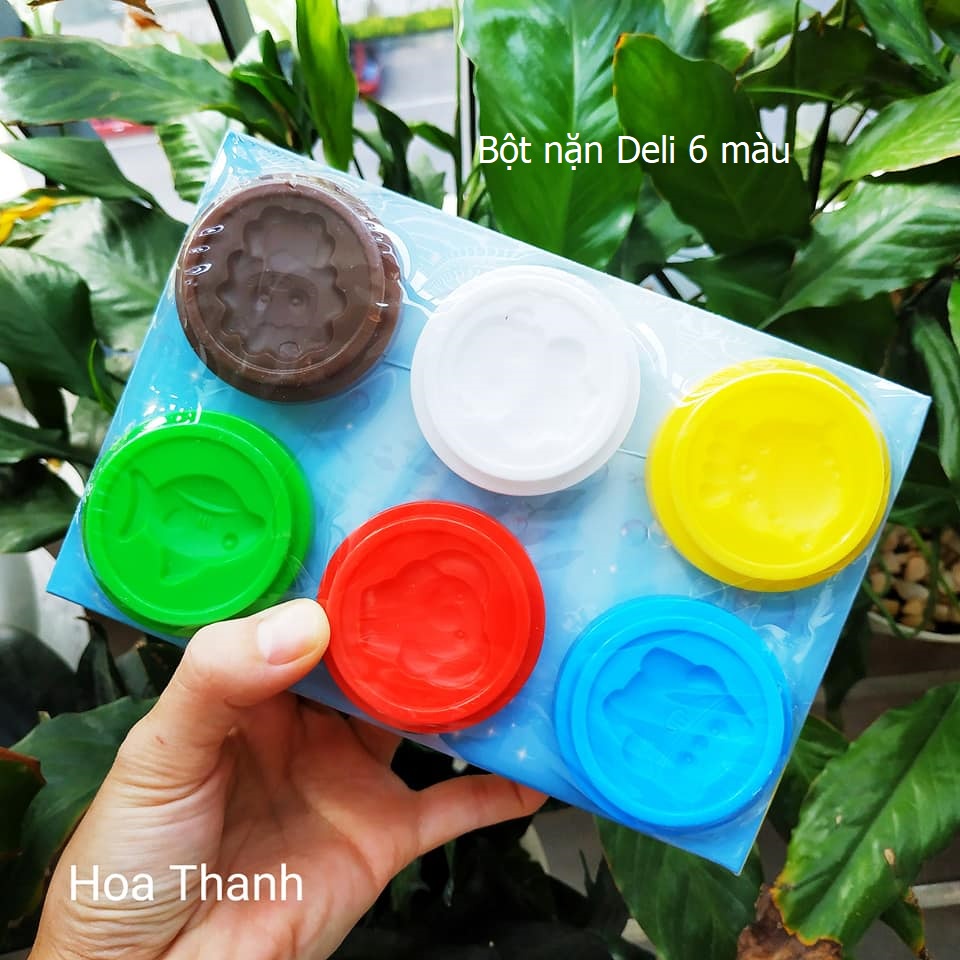 Đất nặn từ bột mì an toàn cho bé (hộp 12 màu 500g kèm khuôn)