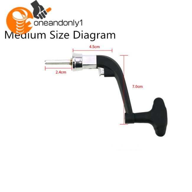 Tay Quay Máy Câu Cá Thay Thế Bằng Kim Loại Dạng Gập (Màu Sắc Ngẫu Nhiên)