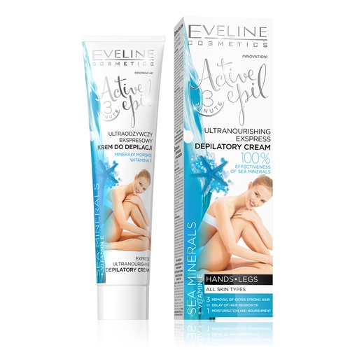 Kem Tẩy Lông Hữu Cơ Eveline 125ml Dành Cho 3 Vùng Bikini, Da Nhạy Cảm Không Gây Kích Ứng
