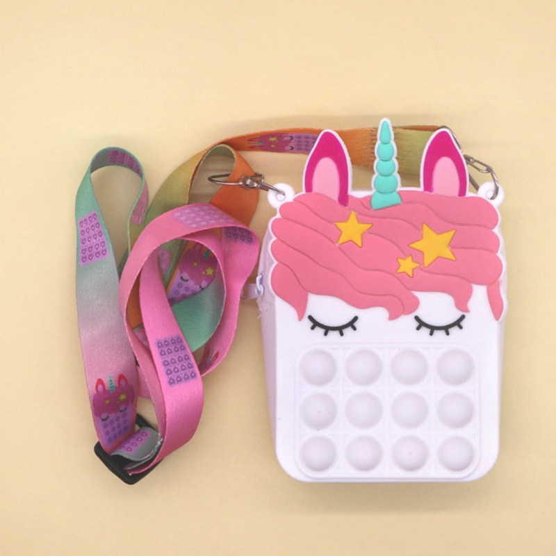 Đồ Chơi Bóp Bong Bóng Mini Giảm Căng Thẳng Có Ví Đựng Tiền Xu Dễ Thương Cho Trẻ Em Và Người Lớn