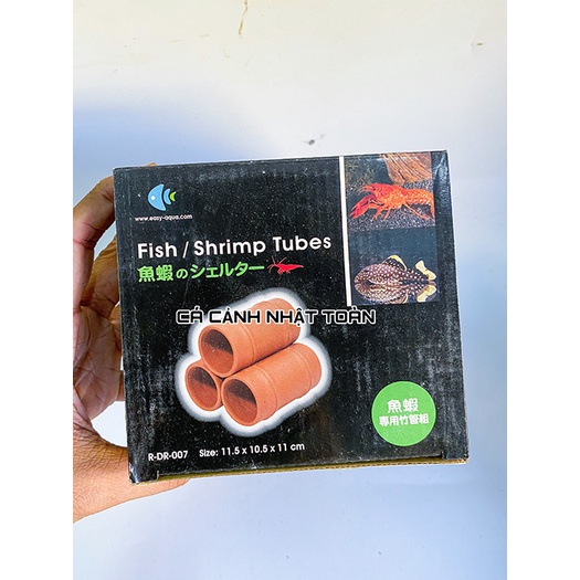 BỘ 3 ỐNG GỐM SỨ CHO TÉP, TÔM, CÁ TRANG TRÍ BỂ CÁ CẢNH EASY AQUA 007