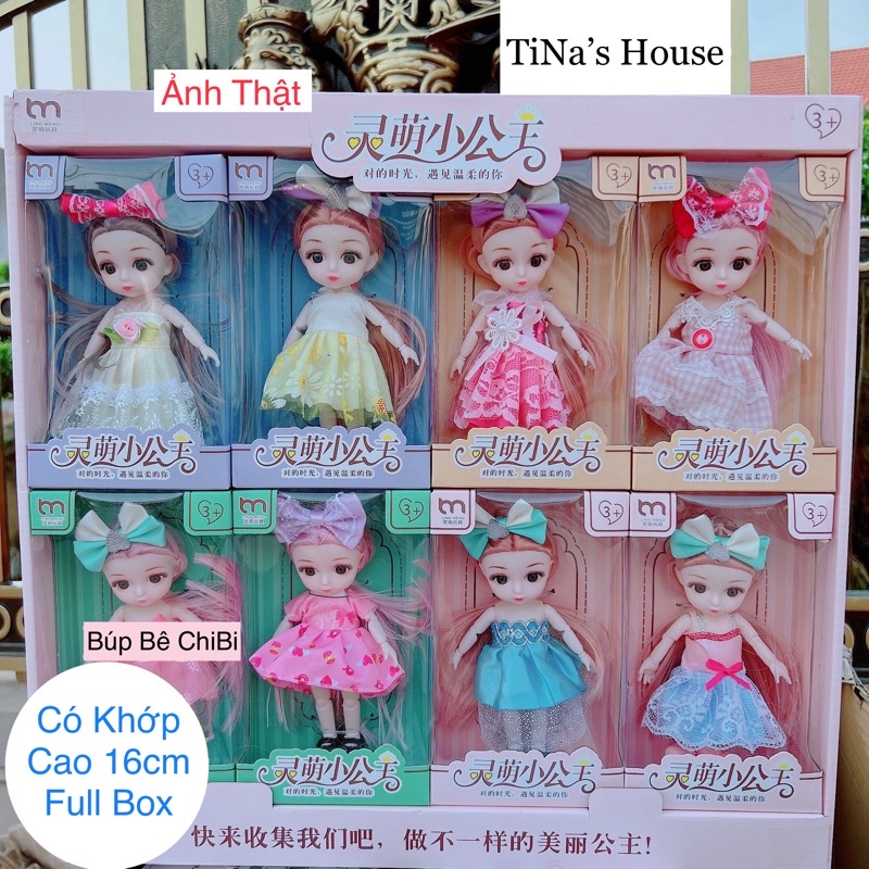 Bộ đồ chơi búp bê kèm phụ kiện xe đẩy thú cưng nhiều chi tiết dễ thương cho bé gái - TiNa’s House