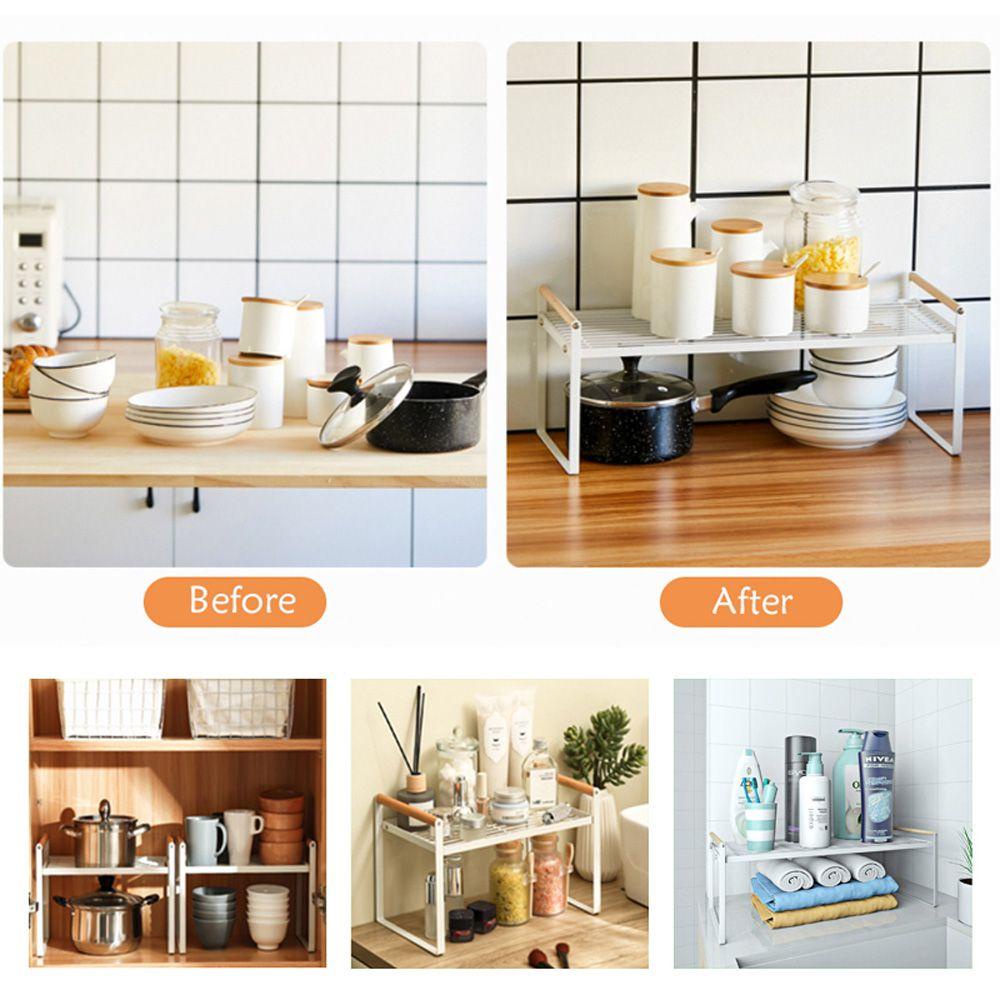 Giá Đỡ Sách Bằng Gỗ Tiết Kiệm Không Gian Cho Nhà Bếp