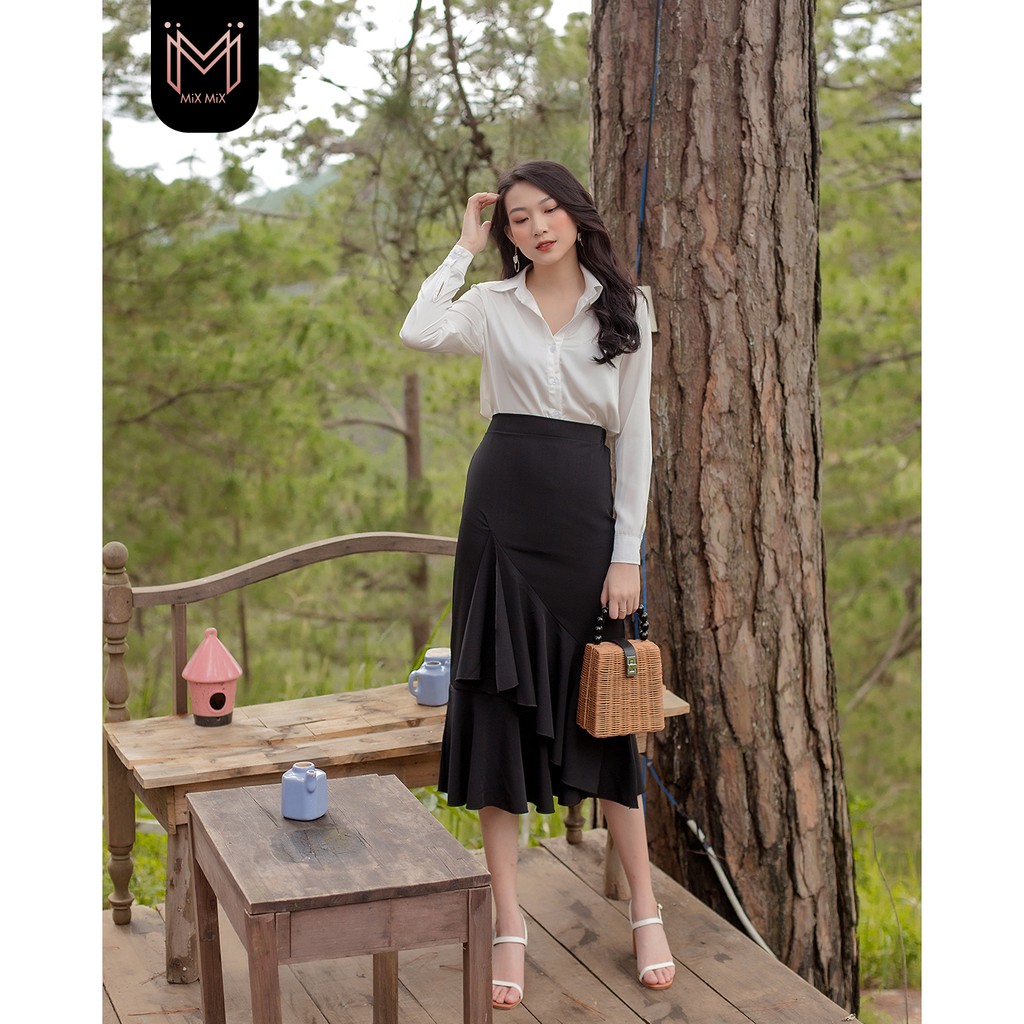 Chân váy đuôi cá công sở - MIXMIX - Hàng thiết kế - hình thật shop chụp | BigBuy360 - bigbuy360.vn